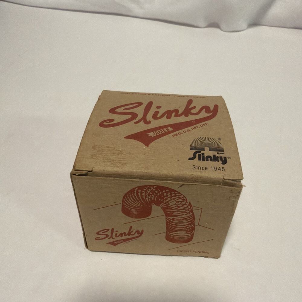Original Vintage Slinky Metal Toy Collectors Edition In Box USA - New in Box